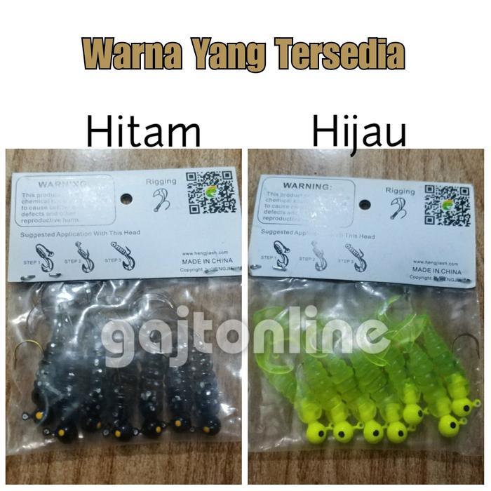 Umpan Pancing Silikon Cacing Buatan Soft Lure Fishing Bait 7 PCS