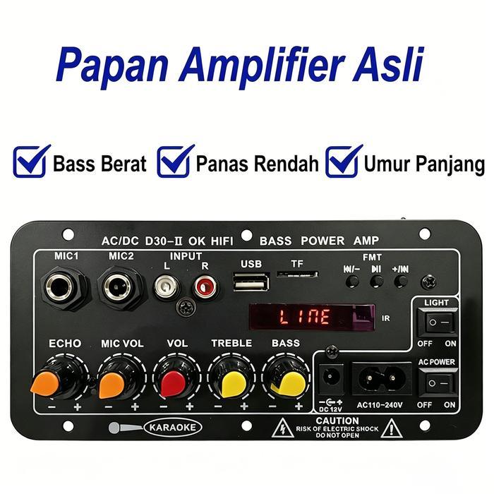 D30-Ll 2000W Amplifier Board Tampilan Digital Power Amplifier Board Untuk 8-12 Inci Speaker Ac