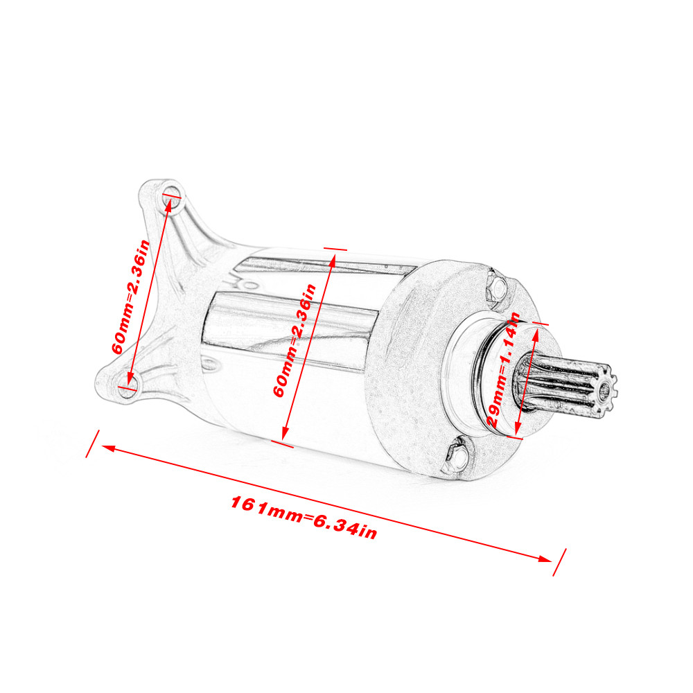 STARTER MOTOR FOR YAMAHA SRV250 RENAISS SRV 250 XVS XV 125 250 XV125 XV240 XV250 VIRAGO ROUTE 66