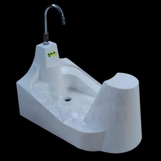 Wudhu portable duduk / tempat wudhu portabel/bahan fiber glass - klasik
