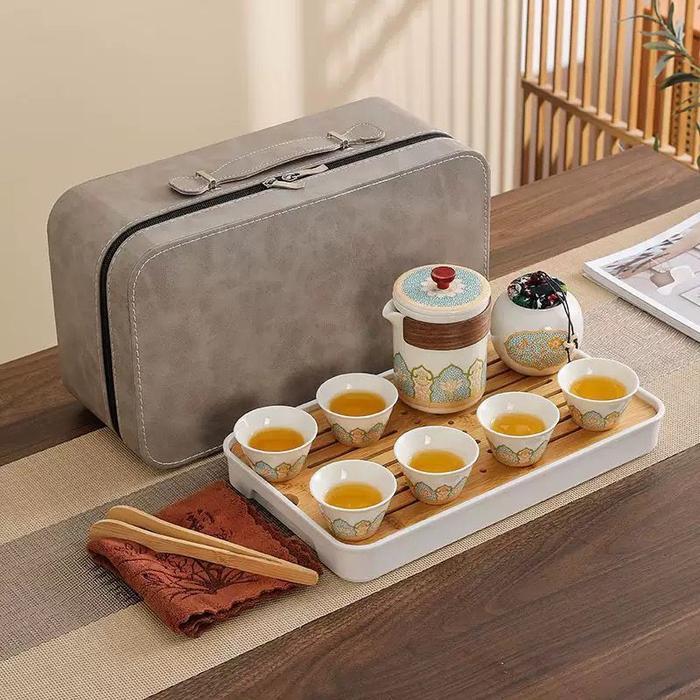 Keramik Teaset Jepang Cina / Set Teko Cangkir Keramik Hias Rumah Hadiah