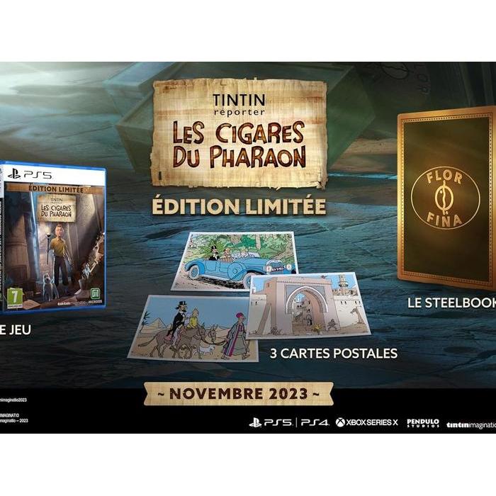 Tintin Reporter The Cigars of Pharaoh Limited Edition Steelbook Steelcase Playstation 5 PS5