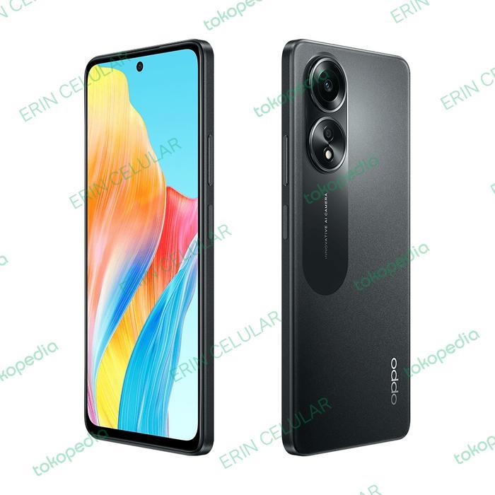 HP OPPO A58 RAM 6/128GB | 8/128GB - NFC - GARANSI RESMI OPPO - Hitam, 6/128