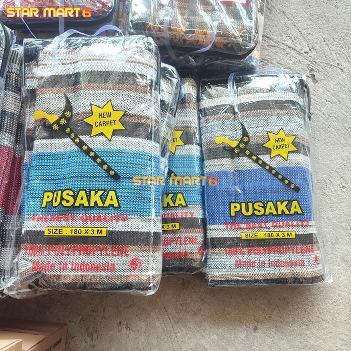 Tikar Tenun Lipat Mahkota Raja - Pusaka / KarpeT Full Benang