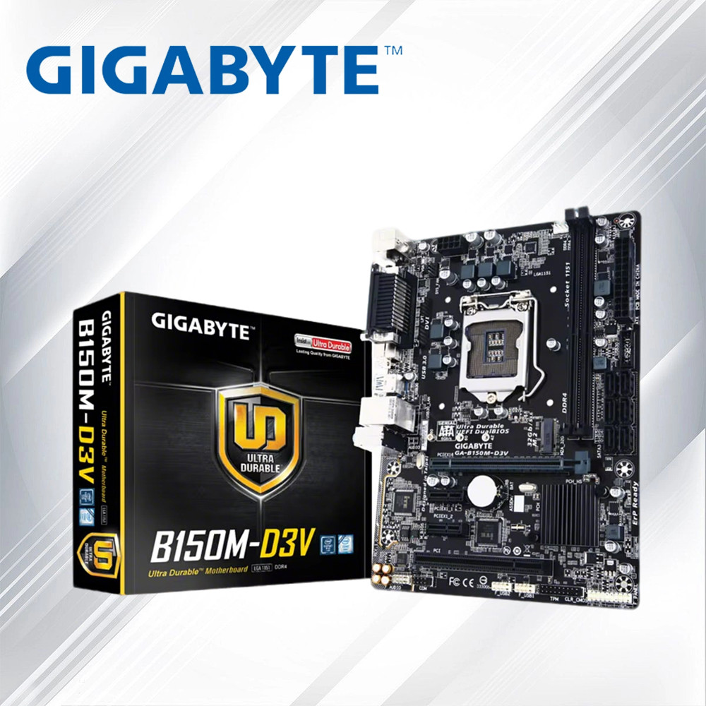 NEW Gigabyte B150M D3V Desktop GAB150MD3V DDR4 Motherboard B150M B150 Socket LGA 1151 USB3.0