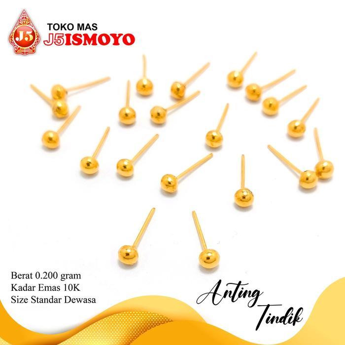 Anting Emas Tindik Berat Super Ringan J5Ismoyo Gold