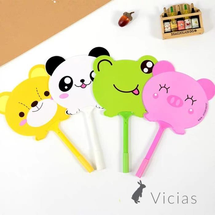 PEN04 A- Pulpen Pena + KIPAS Import / Pulpen Gel Unik Lucu - ANIMAL