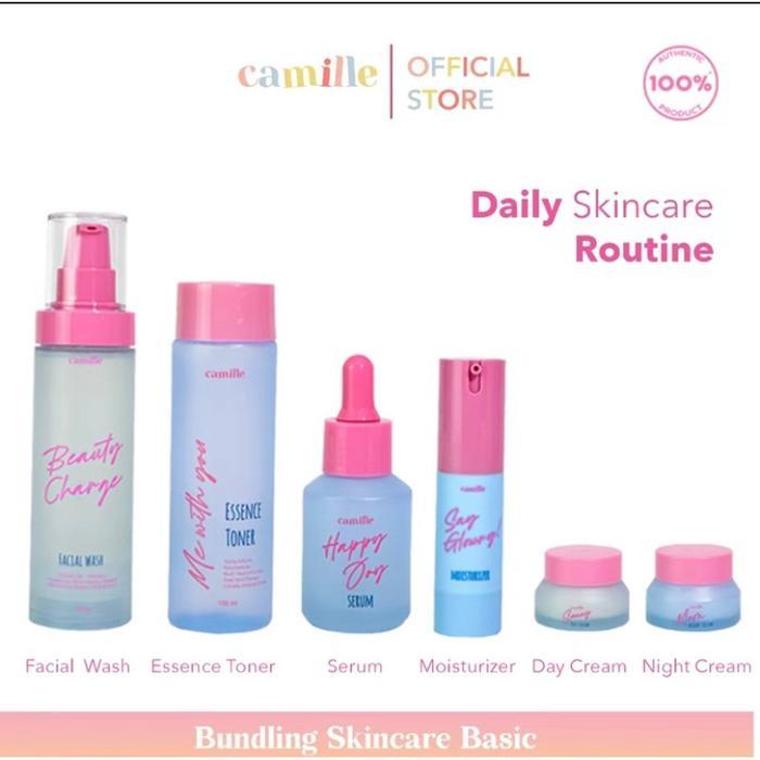 Promo Skincare Camille Bundling Skincare Beauty Charge Facial Wash Sunny Day Cream Me With You