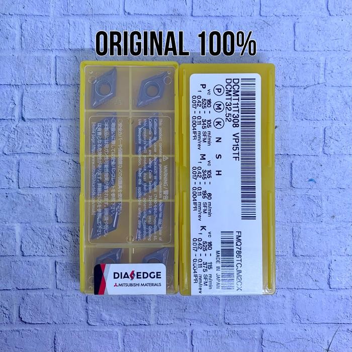 insert DCMT 11T308 original Mitsubishi baru..DCMT 11 T3 08