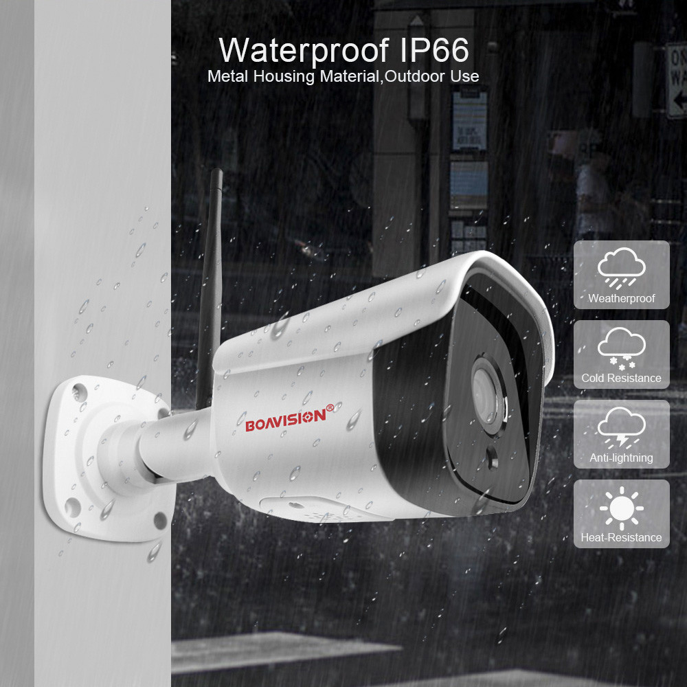 HD 5MP WIFI Wireless IP Camera 1080P CCTV WI-FI Camera Outdoor Alarm 2-Way Audio TF Card Slot