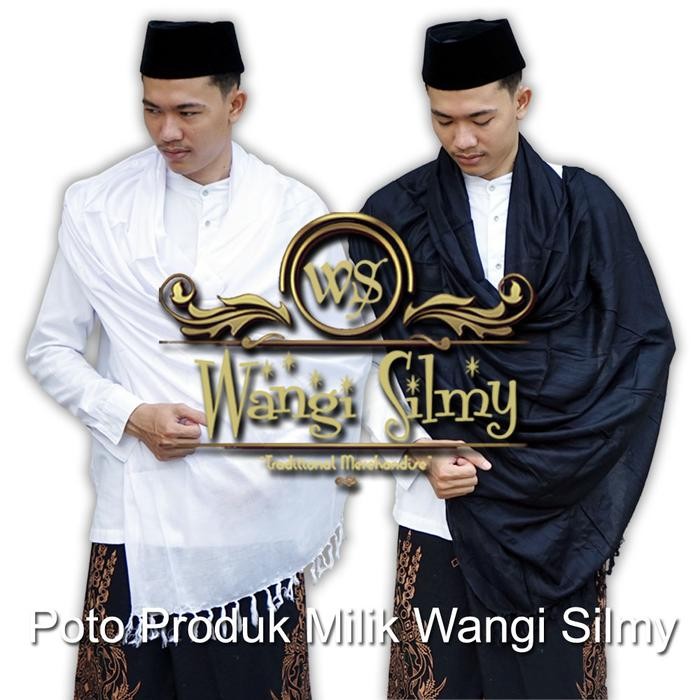ASLI Sorban Kasiri Full Hitam Polos - Sorban Panjang Hitam Polos - Sorban READY STOCK
