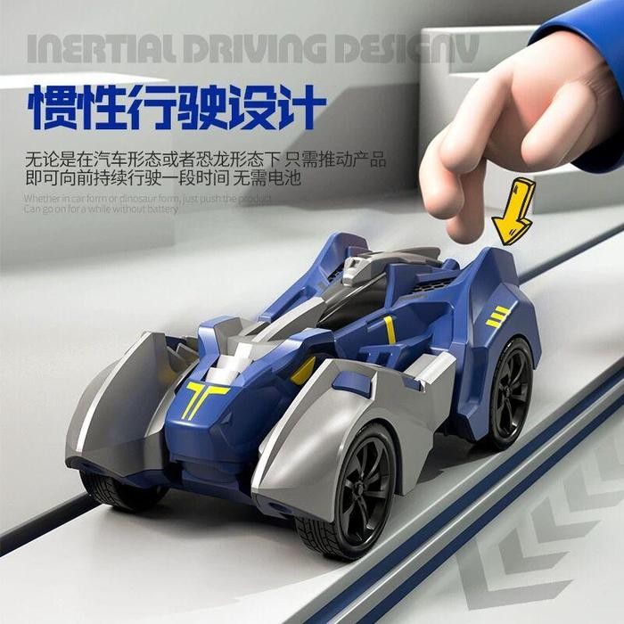 Mainan Mobil Mobilan Dino Saurus Deformasi - Mobil Dinosaurus Truck - Bisa Berubah Jadi Robot -