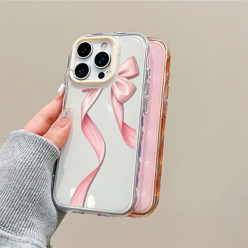 Aesthetic Busur Simple Lanyard Case Hp Iphone 16E 16 Pro Max 17 Pro Max 16 Plus 14 Plus 11 15 Plus 1