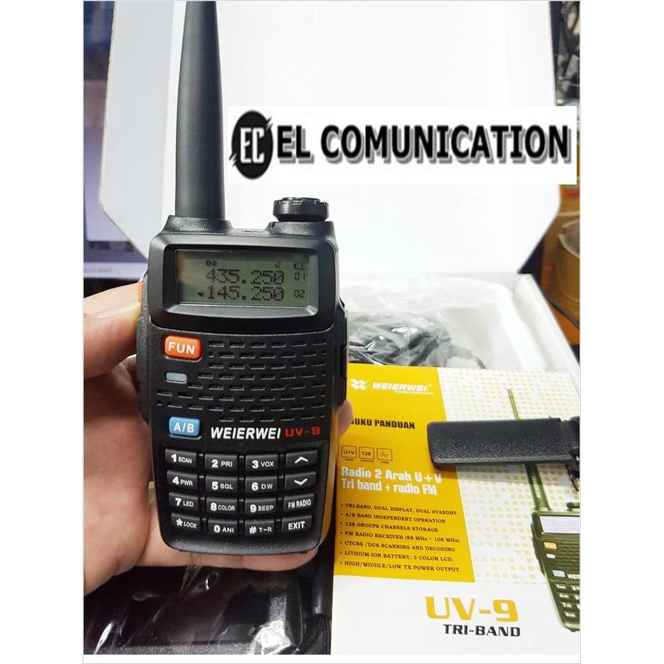 Jual Ht Weirwei Uv 9 Tri Band - Ht Weierwei Uv-9 Original Resmi