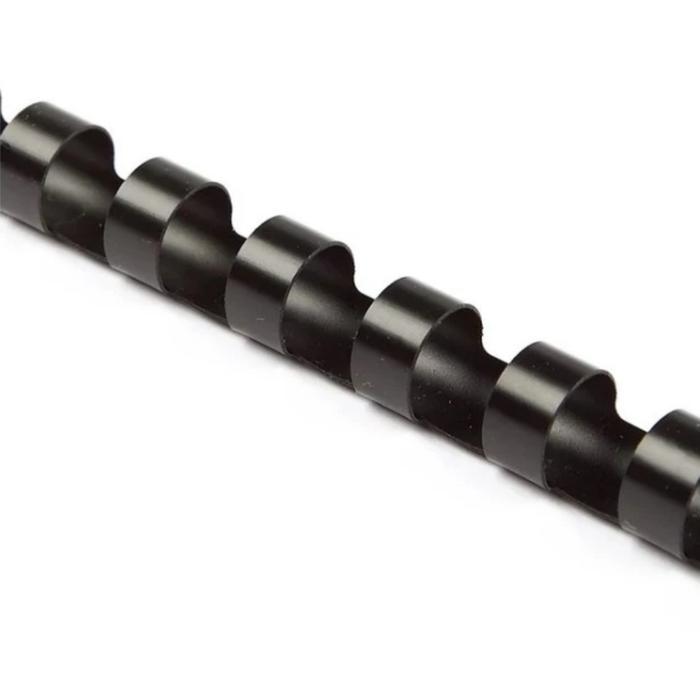 Spiral Plastik Jilid Hitam 3/4" 19mm / Plastik Binding Hitam 1 meter