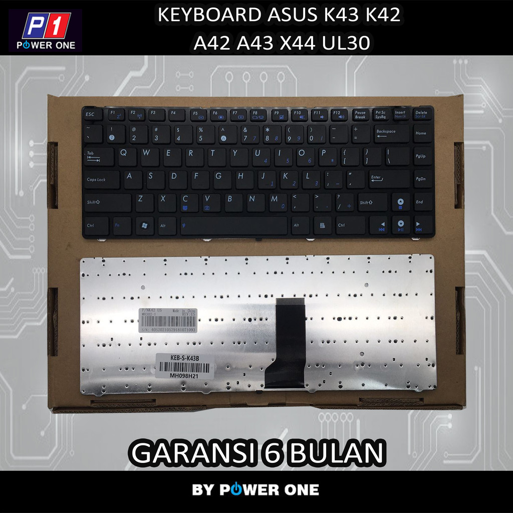 Keyboard Asus K43 K42 A42 A43 X44 UL30 ( I5 ) N82JV U44SG U44S
