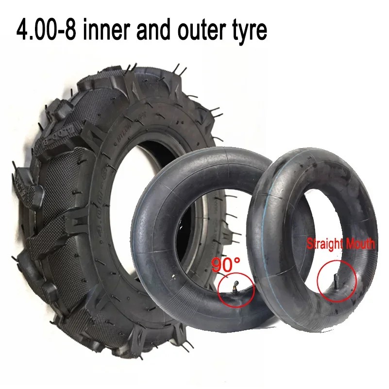 4.00-8 Tyre Parts Agriculture Herringbone Tire Tractor s Micro Cultivator Agricultural Machinery