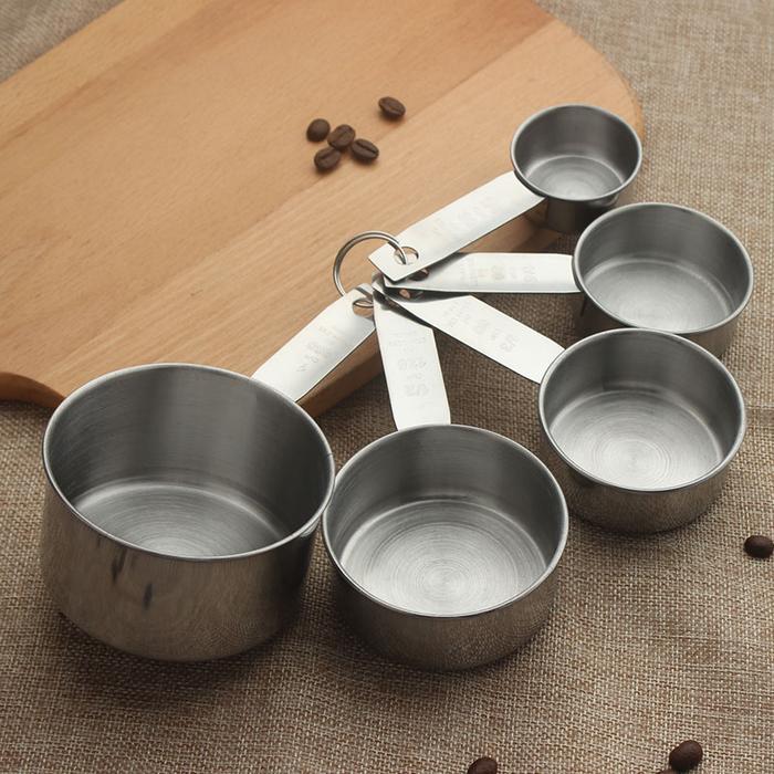 10 In 1 Measuring Spoon And Cup Set Stainless Steel / Sendok Takar