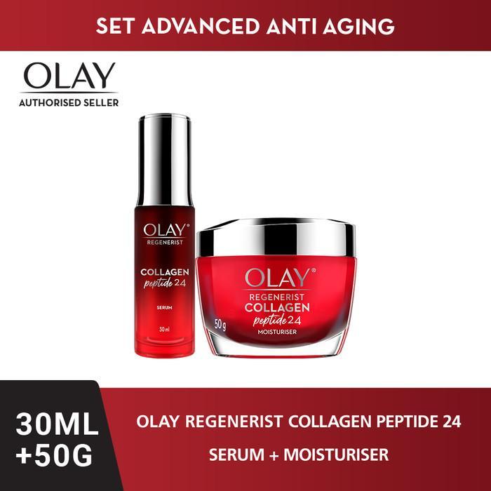 Paket Lebih Hemat Olay Ritual Krim Pelembab & Serum Collagen Peptide 24
