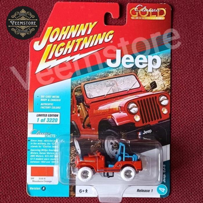 Die Cast 1:64 Jeep CJ5 Renegade Red JLCG013.