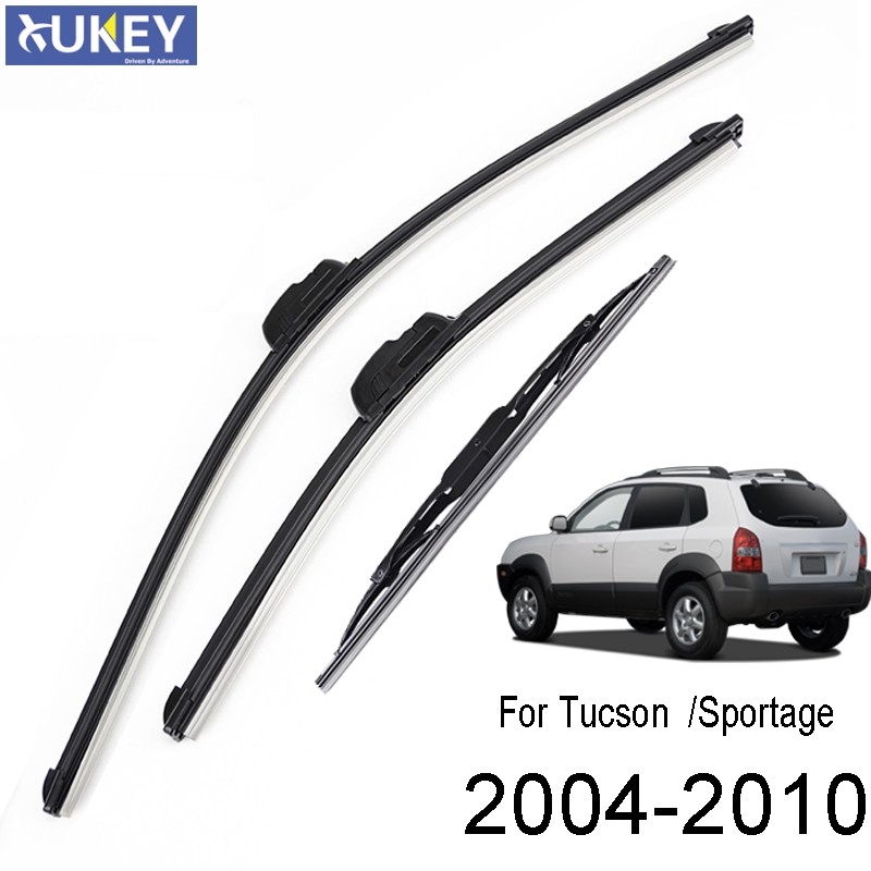 Xukey Front Rear Windscreen Wiper Blades Set For Hyundai Tucson Jm For Kia Sportage Je/Km 2005 2006