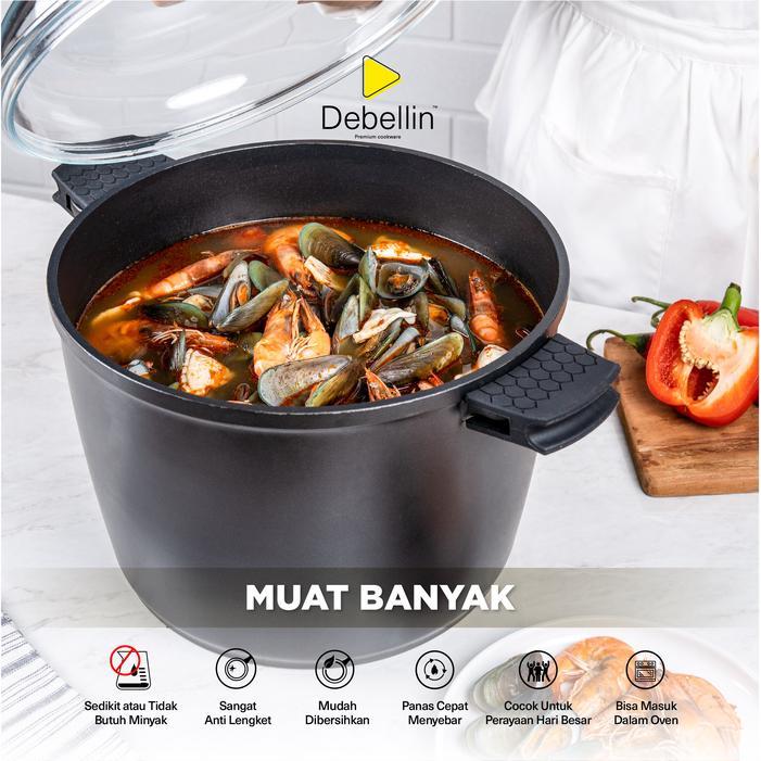 Debellin Stock Pot - Panci Granite Anti Lengket