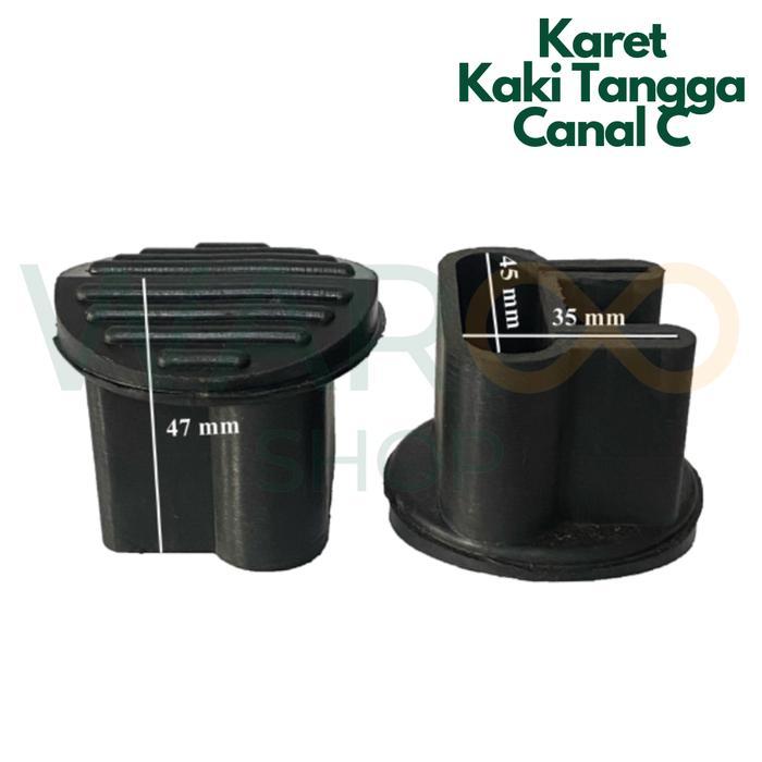 Karet Pelindung Alas Kaki Tangga Baja Ringan Aluminium Canal C Kelinci Tangga Aluminium Destar