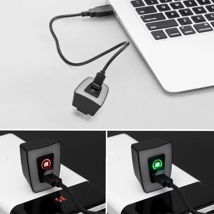 Lampu Belakang Sepeda Helm Rockbros Tt30-Wd Original Rechargeable