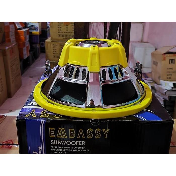 Subwoofer Embassy Badak 12Inch Dobel Coill 1000Watt