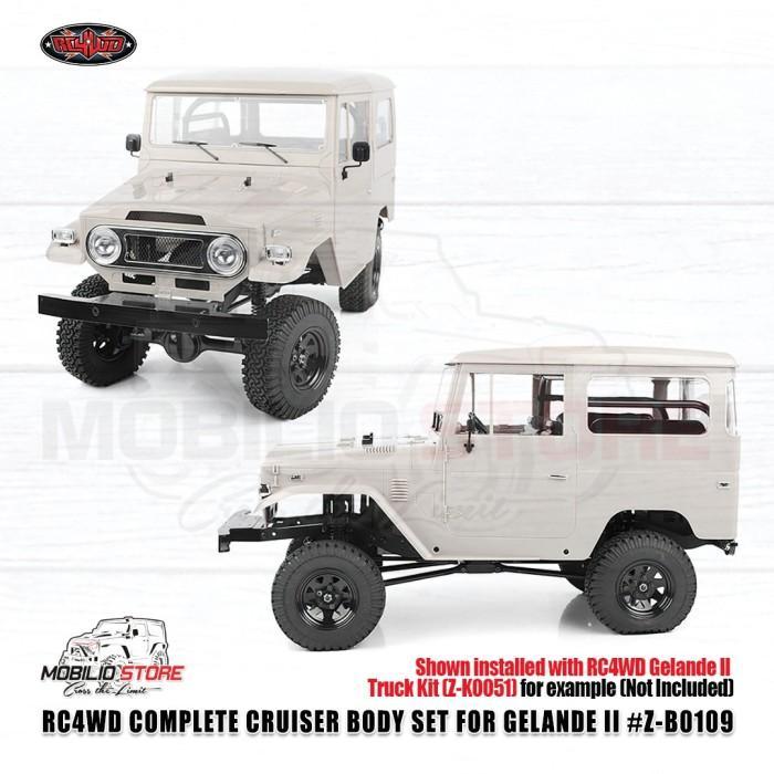 Hard Body Rc 1/10 Toyota Fj40 Rc4Wd Complete Cruiser Body Set Gelande