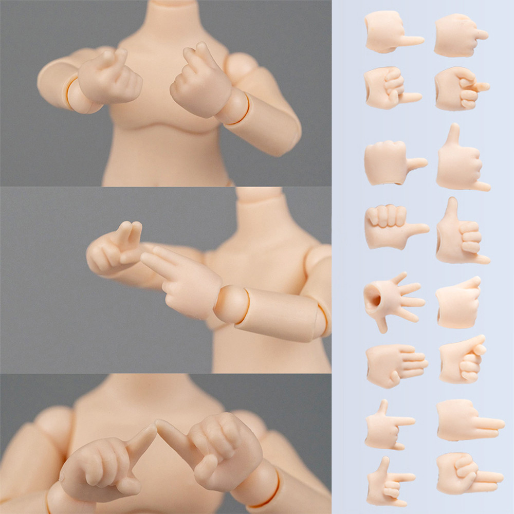 Ob11 Body Replacement Hand Dolls Hand Gesture Love, Victory Ob11 Doll Gesture Replacement Hand