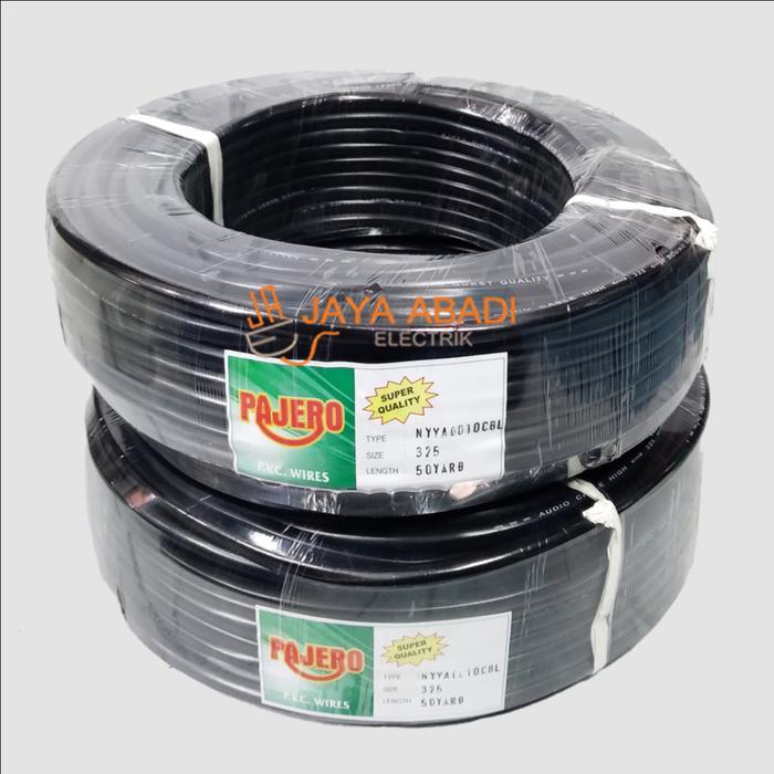 Kabel Listrik Serabut 3X2,5 Per Roll 50 Meter Hitam