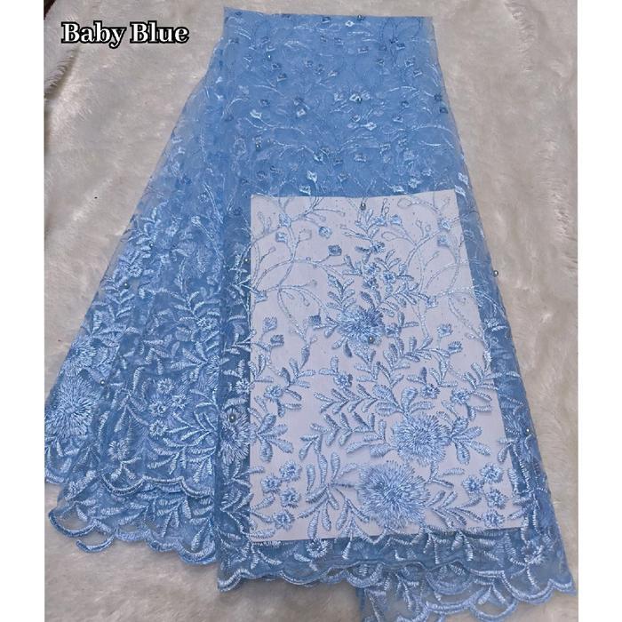 eyys- Kain Tile Tulle Mutiara - Bahan Kain Brokat Kebaya Brukat Meteran Mewah/ Kain Tile
