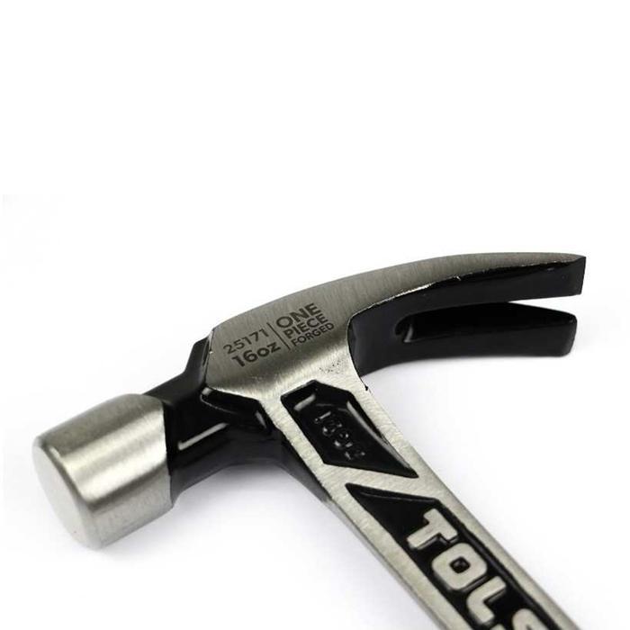 Professional One Piece Forged Claw Hammer Palu Kambing 16oz Magnetic Nail 25171 Tolsen