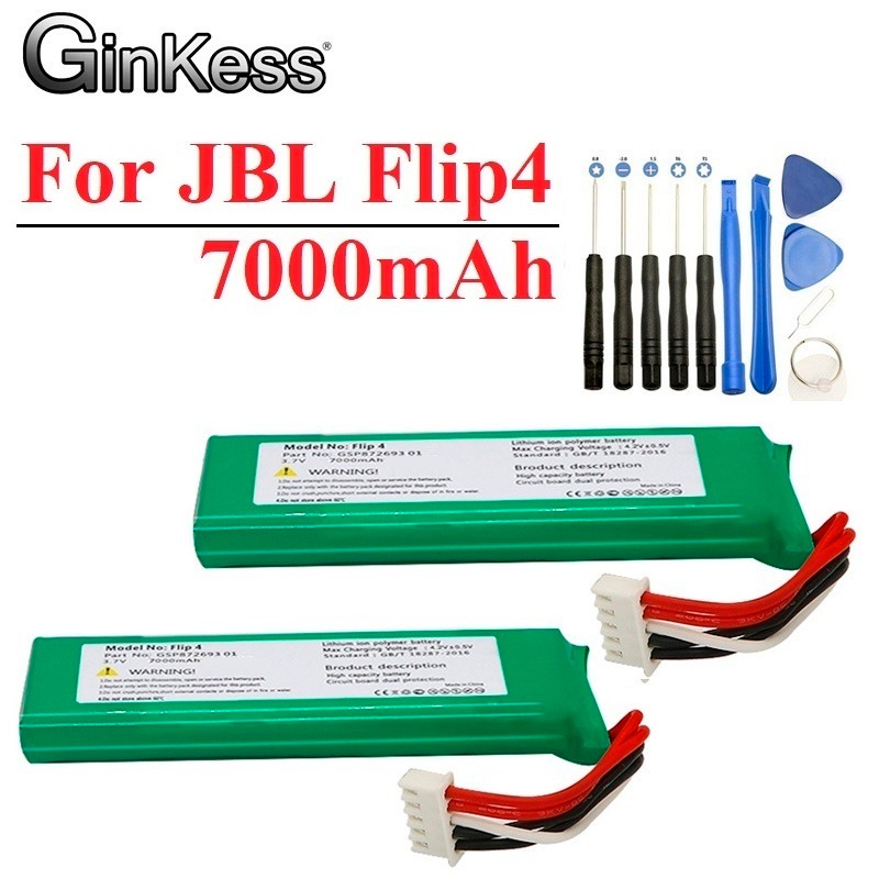 3.7V Battery For Jbl Flip 4 Flip4 7000Mah Rechargeable Battery Gsp872693 01 For Jbl Speaker Flip 4