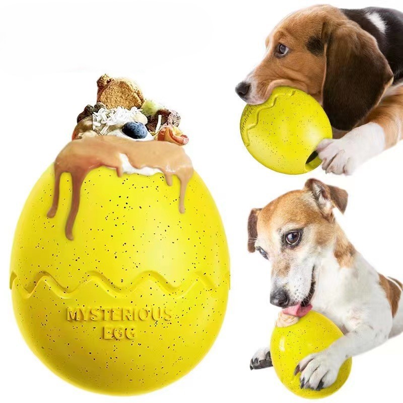 Dog slow food toys slow food chewing leaky eater Self-heating boredom dinosaur eggs slow food chewin