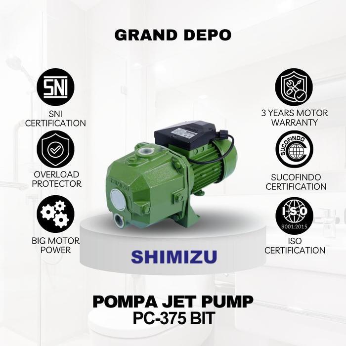Pompa Air Sumur Dalam Jet Pump PC-375 Shimizu / Pompa Jet Pump Shimizu