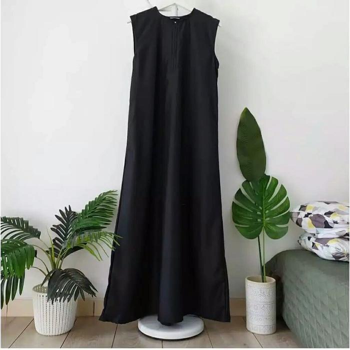 SINGLET MOSCREPE DALAMAN GAMIS WANITA