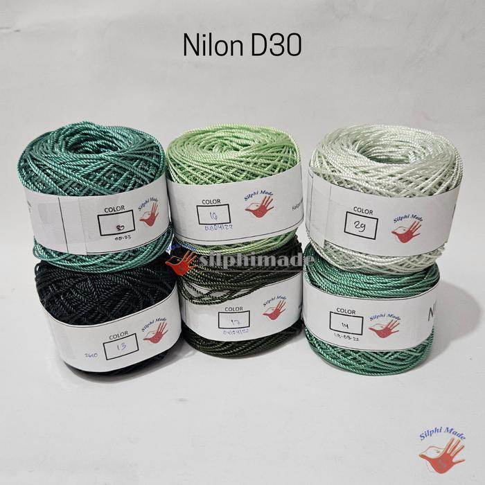 Benang Nilon D30 - Benang Rajut Nylon Cocok untuk Tas Dompet Aksesoris Rajut