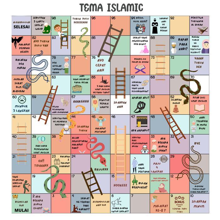 Ular Tangga Jumbo Mainan Edukasi Anak