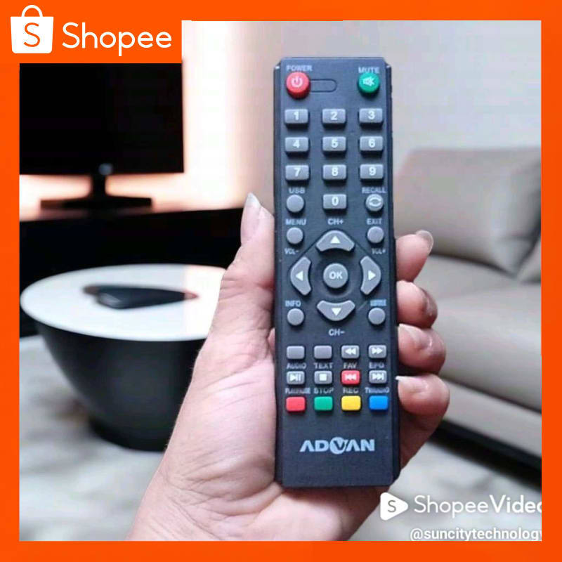 ADVAN DIJAMIN TANPA SETTING- REMOT REMOTE TV SET TOP BOX KHUSUS ADVAN/ STB ADVAN LANGSUNG KONEK KE T
