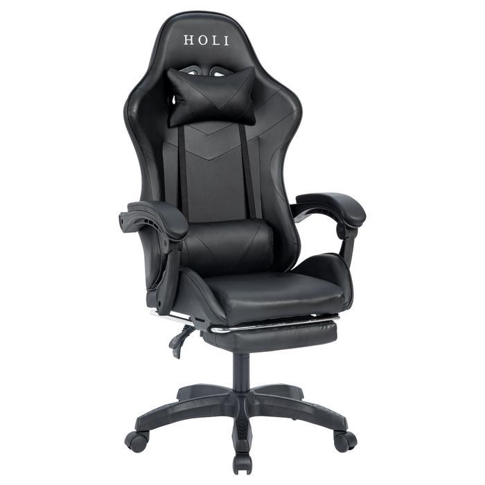 Kursi Gaming Chair Computer Bangku Gaming Game Murah HL-502 - HL 502 HITAM