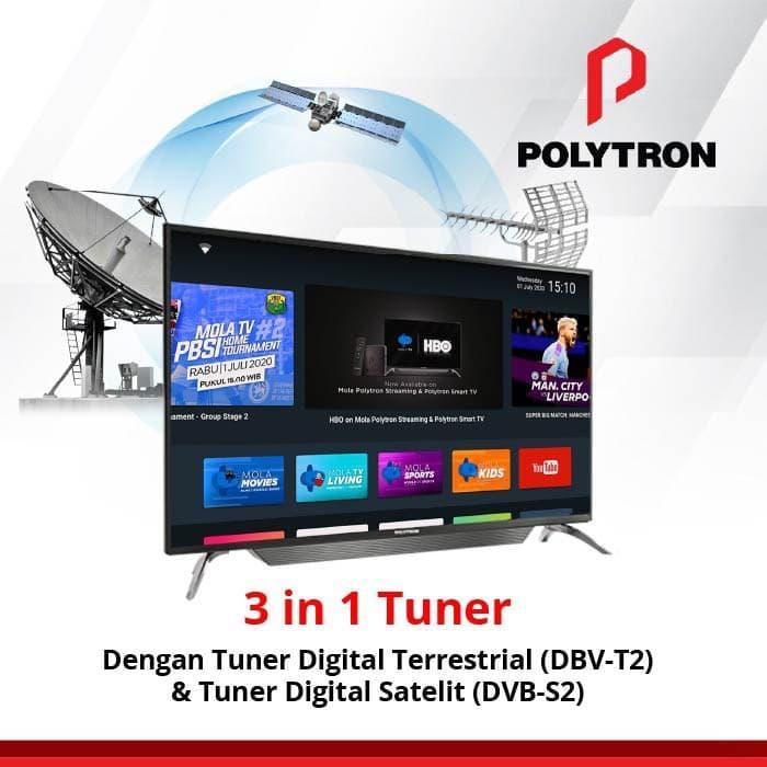 Polytron Smart Android Tv 43" Mola Tv 43 inch Android TV PLD43AS1558