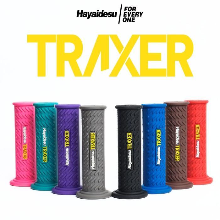Hand Grip Stang Motor Trail & Supermoto TRAXER HAYAIDESU (Kanan & Kiri)