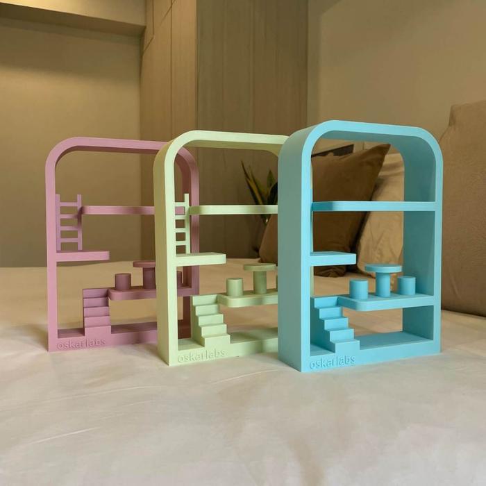 Smiski House Display Shelf Karakter Unik Lucu