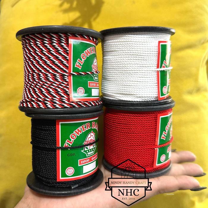 10 METER TALI POLIESTER 1.5MM - TALI TRIDATU 1.5MM - TALI GELANG TRIDATU