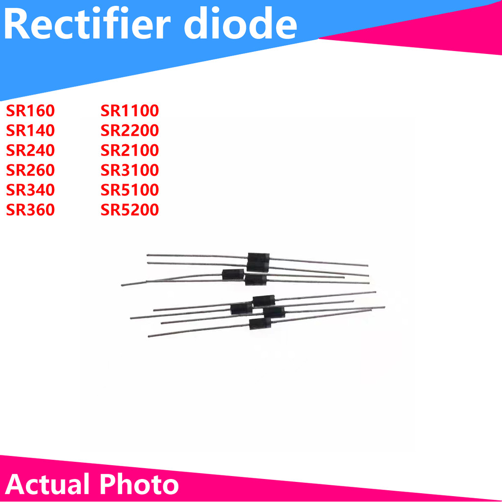 50/20PCS DIODE DIP RL207 RL257 SR160 SR140 SR240 SR260 SR340 SR360 SR1100 SR2200 SR2100 SR3100