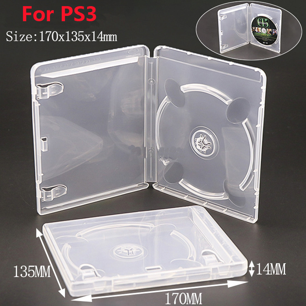1pc CD DVD Discs Storage Box for PS2 PS3 Game Protective Box Disk Cover Case Replacement