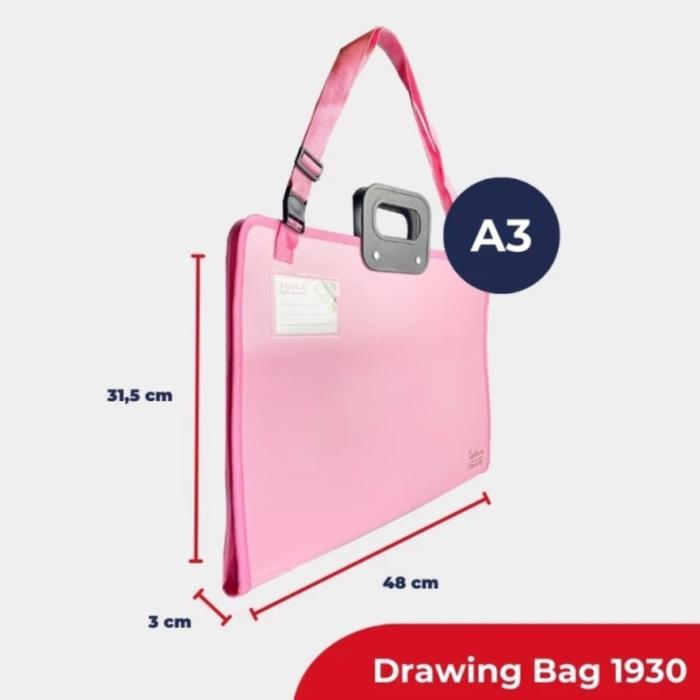 Drawing Bag A3 1930 Topla / Tas Buku Gambar A3 / Art Bag A3 / Portfolio Bag #Gratisongkir