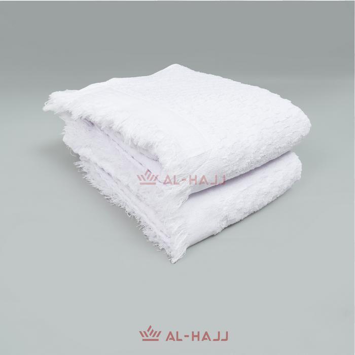 AL HAJJ Kain Ihram Pria Handuk Haji Set Perlengkapan Haji dan Umroh